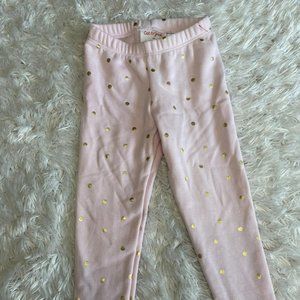 Cat & jack Toddler Girls  pants Drawstring Pink polka dot Size 2T